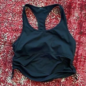 Fabletics tank crop top with cinched sides